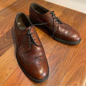 Vintage Steel-toed Leather Brogue Shoes